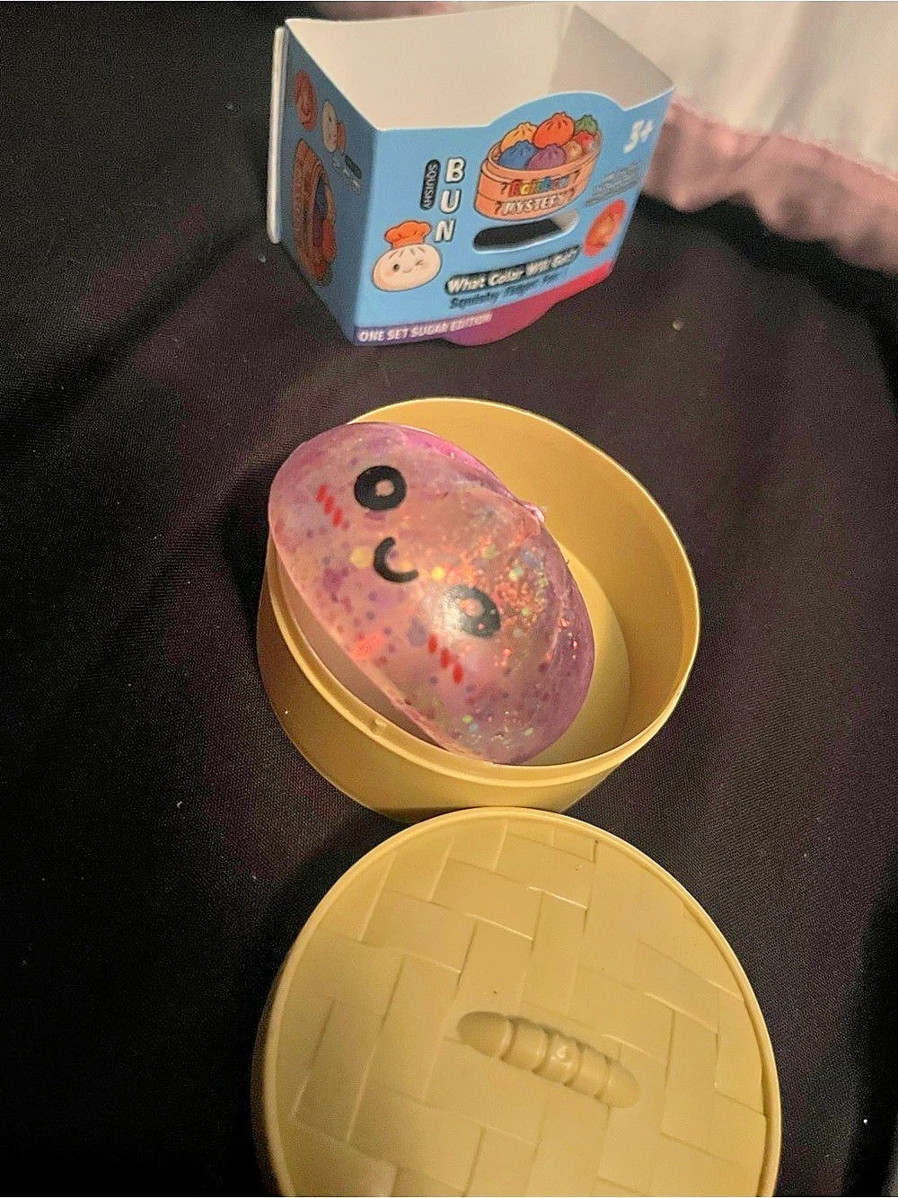 Crazy Fun Rainbow Mystery Squishy Bun Sugar Edition Pink & Gold